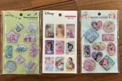 新品　ディズニー　プリンセス　ウォーターシール　2枚　& 3Dシールまとめて