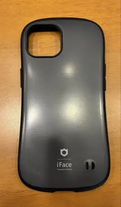 i Face iPhone14ブラックケース　くすみブラック