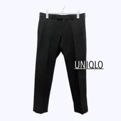 ＃ UNIQLO ブラック 感動パンツ ウルトラライト コットンライク