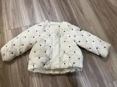 petit main ハート模様 ダウン　中綿コート 100cm