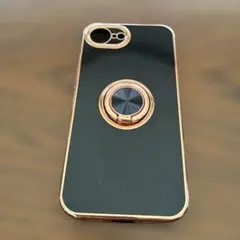 iPhone 16eメタリックパンパーソフトカラーケース　リングスタンド付き
