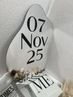 結婚式 ウェルカムミラーステッカー 名入れオーダー ウェルカムスペース