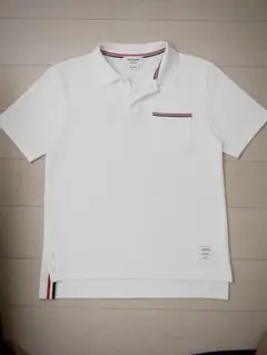 THOM BROWNE トムブラウン　ポロシャツ ホワイト　2のサムネイル