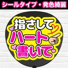 指さしてハート書いて　うちわ　文字　ファンサ 文字