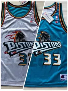 【未使用品】 NBA　PISTONS グラント・ヒル　リバーシブル　ユニフォーム