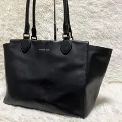 MICHAEL KORS レザー バッグ A4 大容量 ブラック 黒 本革 革のサムネイル