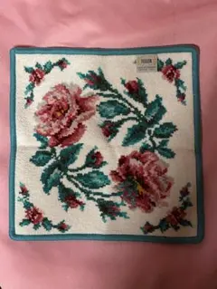FEILER 花柄 ハンカチ 約25cm