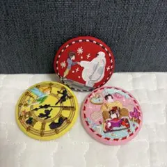ディズニー　刺繍缶バッジ2 ベイマックス　ピーター・パン　シュガー・ラッシュ
