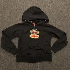 y2k 00s archive 短丈ジップパーカー刺繍ロゴ c-boy Sサイズ - メルカリ