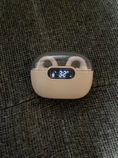 ワイヤレスイヤホン 本体 ピンク デジタルディスプレイ付きのサムネイル