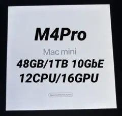 Apple Mac mini M4 Pro 48GB/1TB 認定整備済品のサムネイル