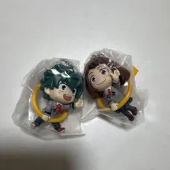 僕のヒーローアカデミア こんにち輪！フィギュアマスコット 緑谷出久 麗日お茶子