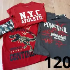 男の子　恐竜など　ロングTシャツ　まとめ売り！☆サイズ120