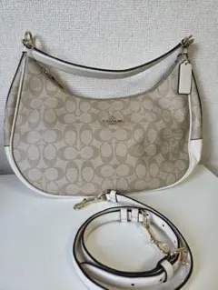 COACH コーチ ショルダーバッグ シグネチャー ベージュ