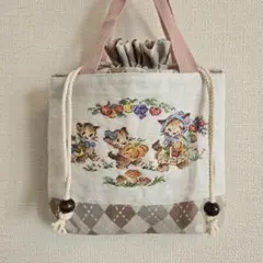 巾着トートバッグ★ハンドメイド★no161