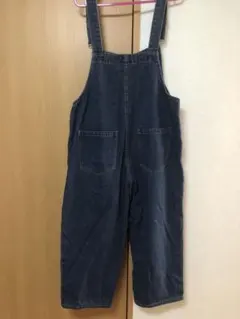 ダークブルー デニム サロペット