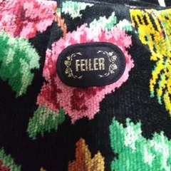 FEILER ハンドバッグ 花柄 シェニール織り