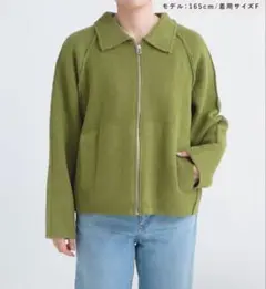 ローリーズファーム　エリZIPニットブルゾン