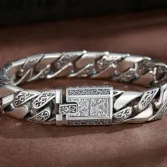 シルバー925 オリエンタルチェーンデザイン ブレスレット