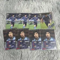 サッカー日本代表チップス 2022 伊東純也 カード 8枚セット