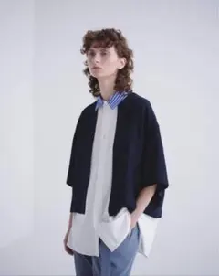 CULLNI シャツ ネイビー 半袖 クルニ - メルカリ