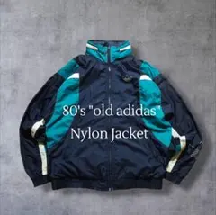 80s old adidas オールドアディダス ナイロンジャケットトレフォイル