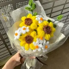 モールフラワー チャイラテ shop 枯れないお花 デイジー　ひまわり　韓国花束