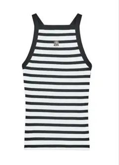 ZARA ブローチストライプ柄トップスのサムネイル
