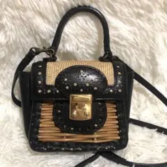 極美品✨エバゴス　マーガレットデイジーハトテモニテイル　ハンドバッグ　ショルダーのサムネイル