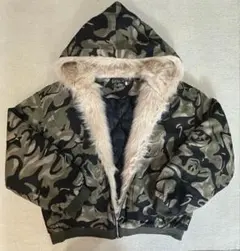 【最終値下げ‼️】迷彩柄 ファージャケット 韓国Y2K トレンドジャケット男女兼用