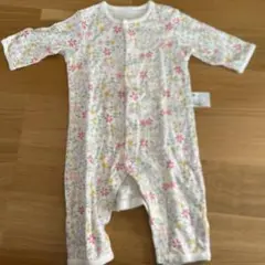 UNIQLO 花柄ロンパース 70サイズ