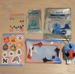 スンスン スシロー コラボ クリアポーチ・シール・指人形・クリアカード セット