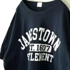 JAMESTOWN SETTLEMENT Tシャツ XL ネイビー 紺色 古着