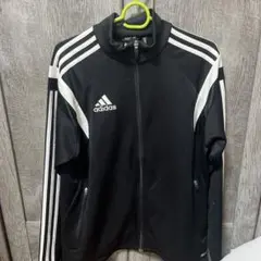 adidas ジャージジャケット ブラック/ホワイト