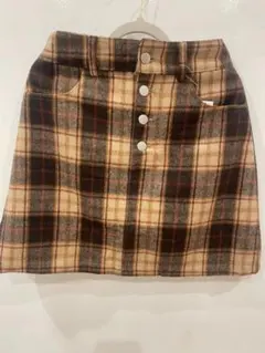 【新品・未使用】チェックミニスカート【さらに値下げしました！】