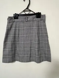 グレー系チェック タイトスカートLサイズ