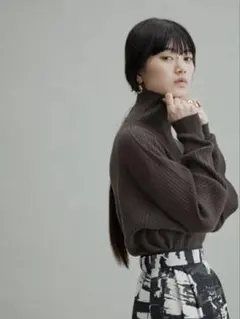 ADAM ET ROPE' FEMME リブタートル アダムエロペ ニット