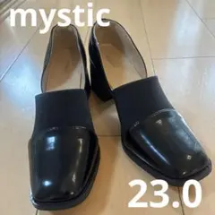 美品♡mystic ゴム使いローファー　黒36サイズのサムネイル