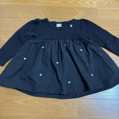 petit main プティマイン　パール付き　ドッキングトップス　90cm