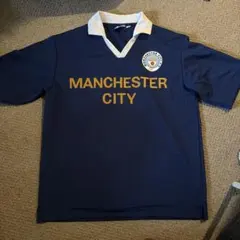 GU Manchester City コラボ ポロシャツ ネイビー Lサイズ