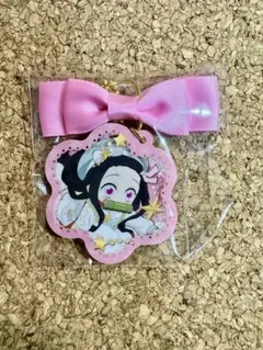 【新品】鬼滅の刃 竈門禰豆子 リボン付アクリルチャーム パジャマver.