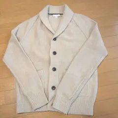 Gap ベージュ リブ編みカーディガン