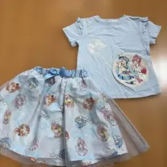 ひろがるスカイプリキュア Tシャツ チュールスカート セット 100cm