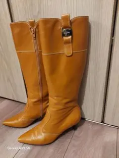 フェラガモロングブーツ❤️　茶23㎝　専用箱付き