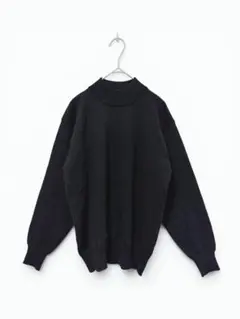 【美品】Rana ウール100% オーバーサイズニット M ブラック ハイネックのサムネイル