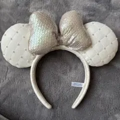 ディズニー ミッキー耳カチューシャ アイボリー