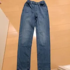 デニム ロングパンツ ウエストゴム　ユニクロ