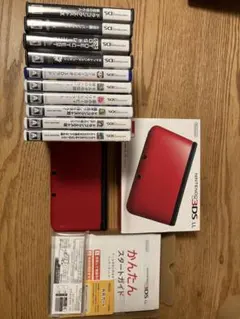 タ*カ様 Nintendo 3DS LL 赤 本体とゲームソフト10本　大幅値引