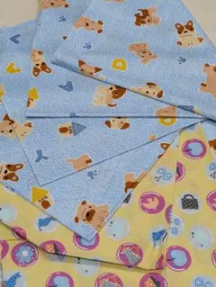 A602 アニマル柄 100cm×50cm　コットン100%　5枚組