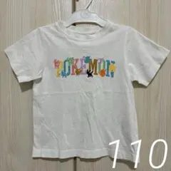 【美品】GU ポケモン Tシャツ 半袖 ピカチュウ イーブイ カラフルロゴ